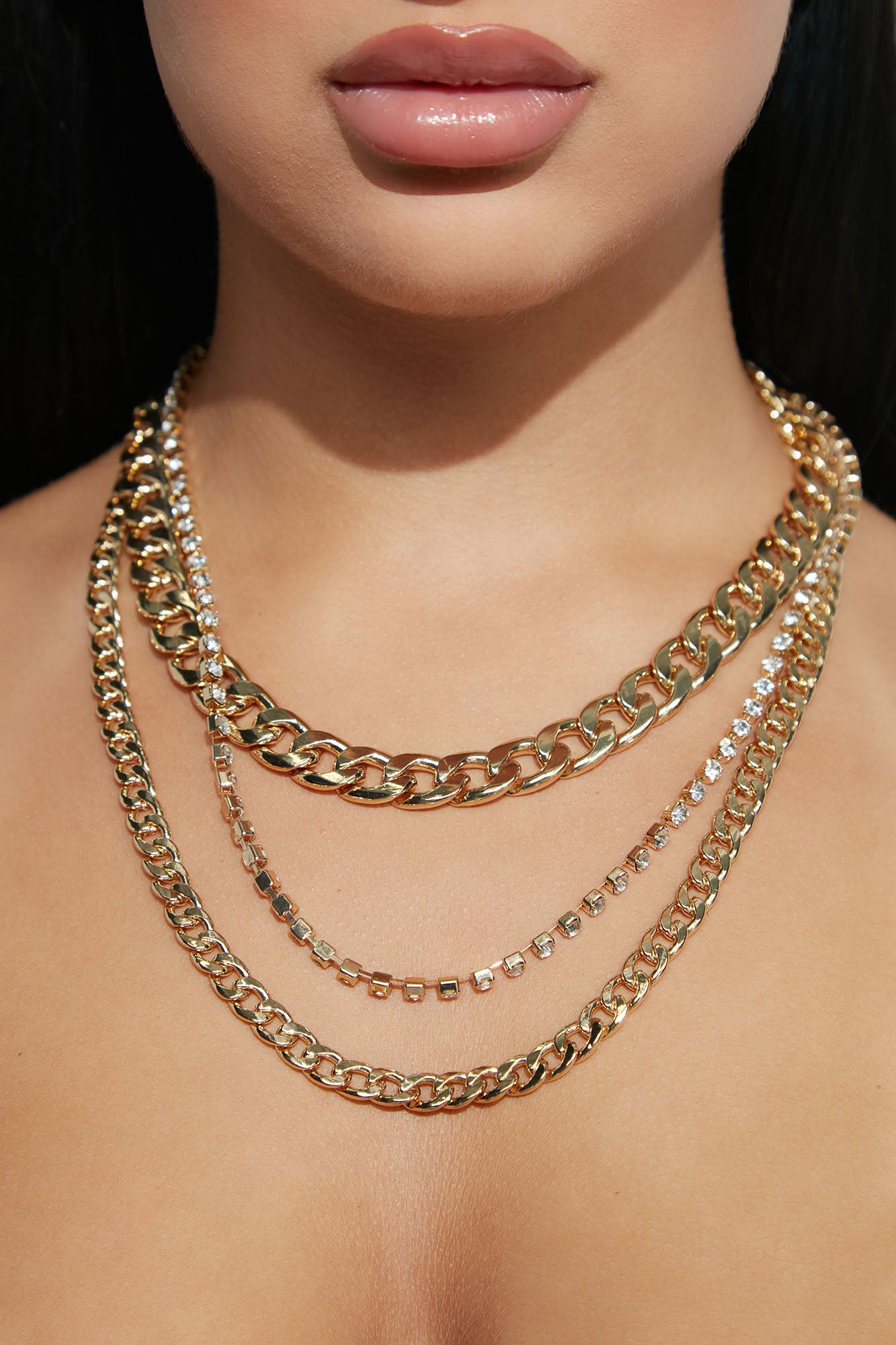 Level Up Layered Necklace - Gold