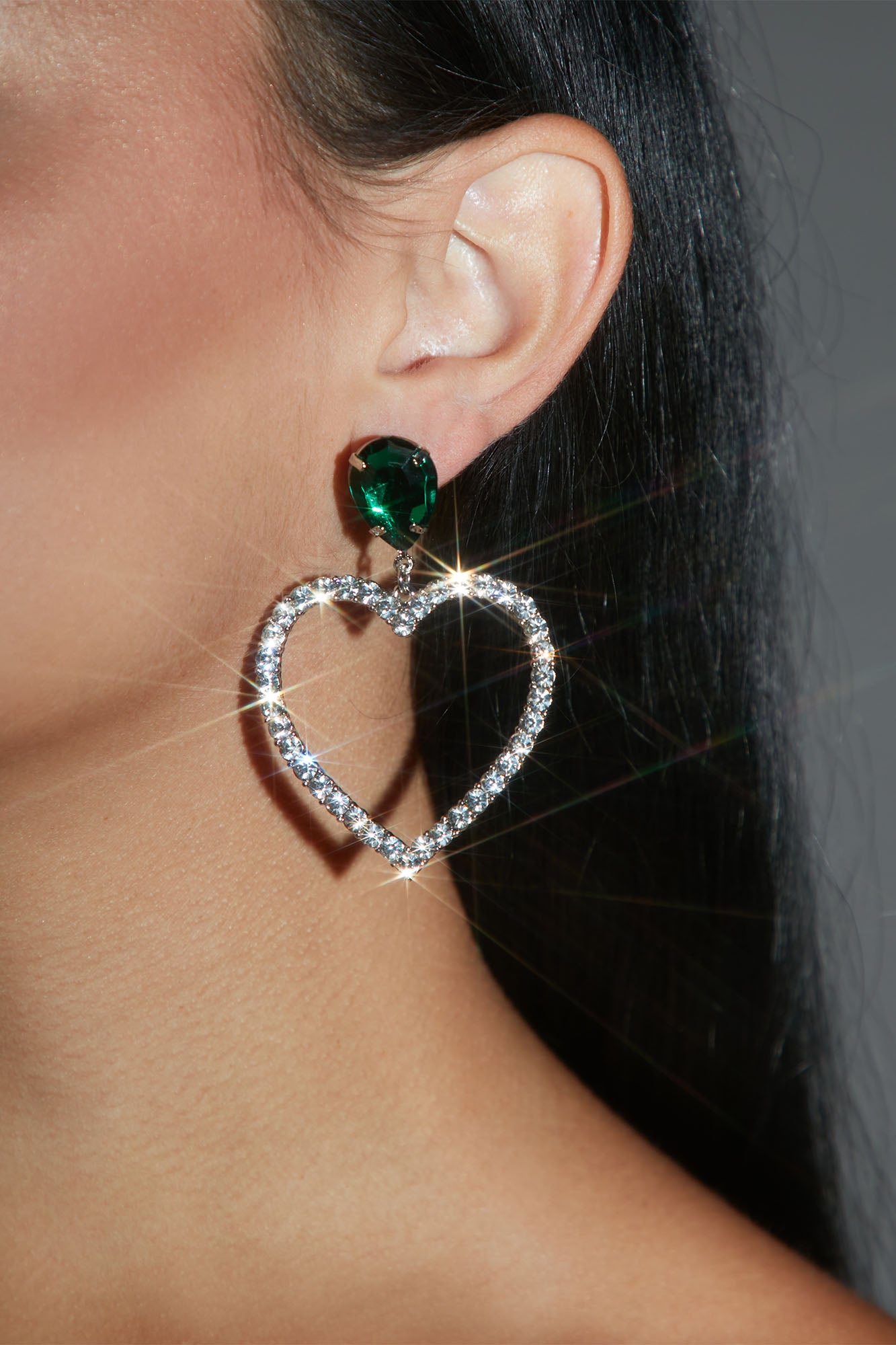 Follow Your Heart Earrings - Green