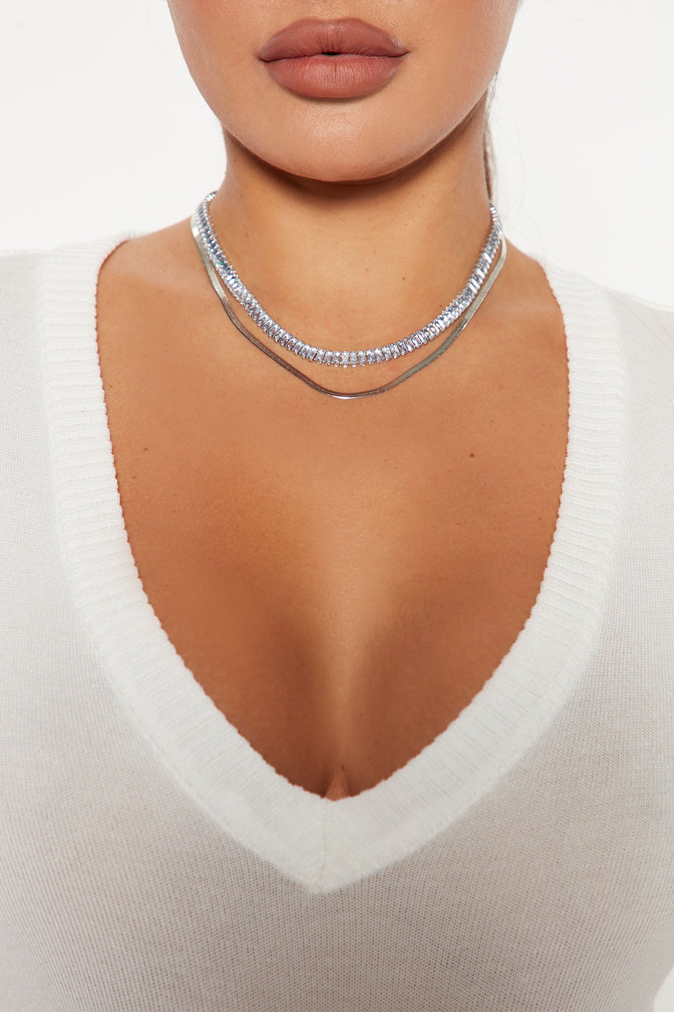 Casual But Glam Necklace - Silver